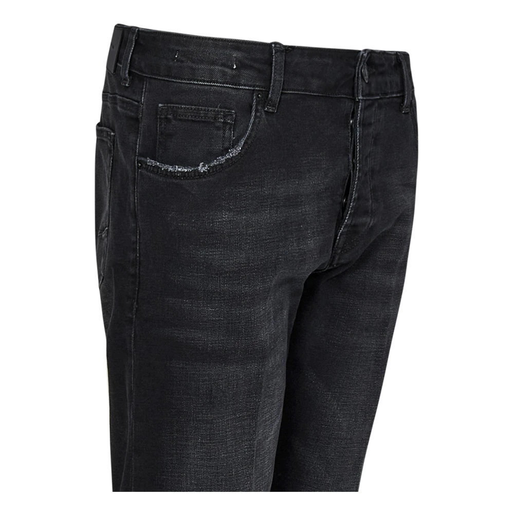 Michael Coal Zwarte Slim Fit Distressed Jeans Black Heren
