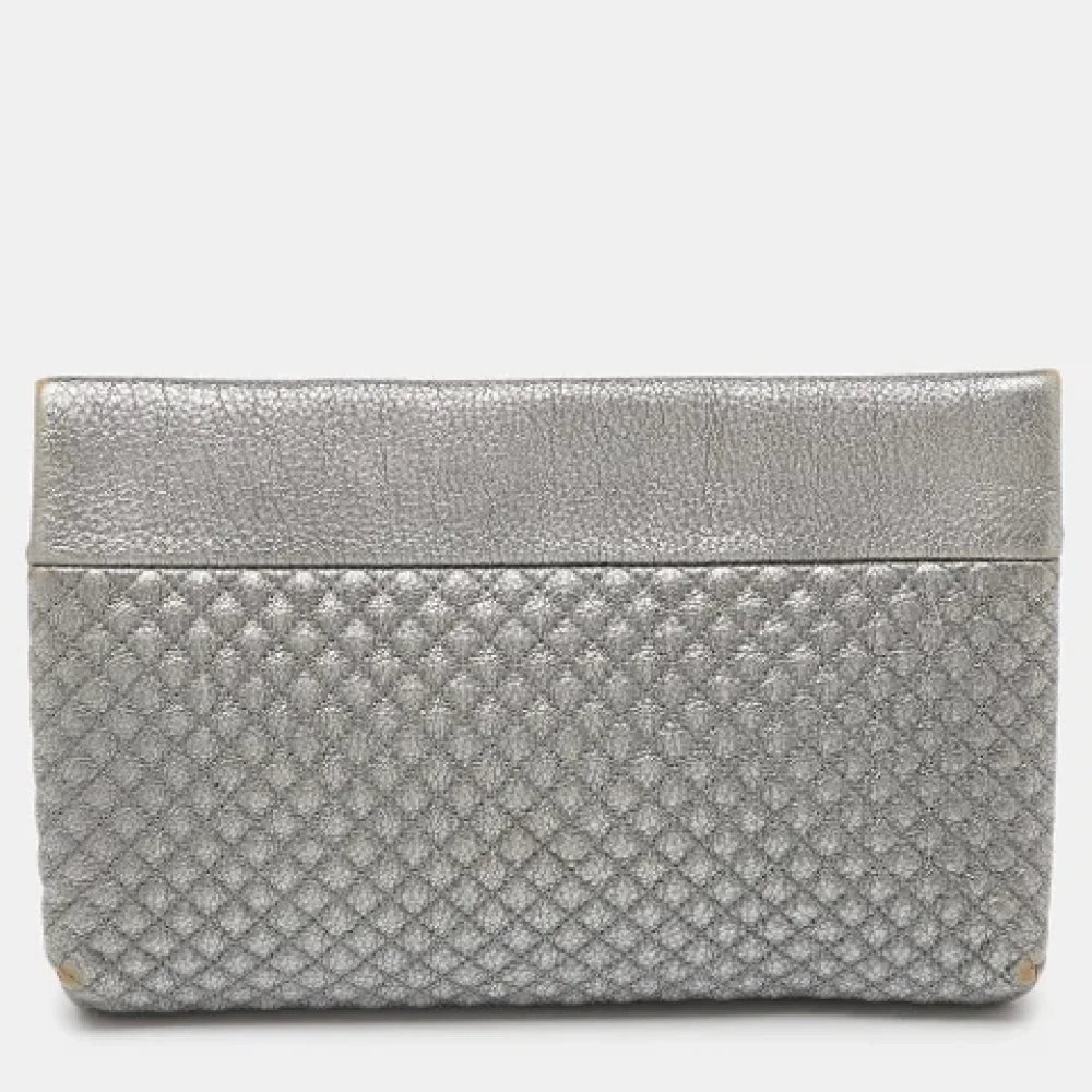 Carolina Herrera Pre-owned Leather crossbody-bags Gray Dames