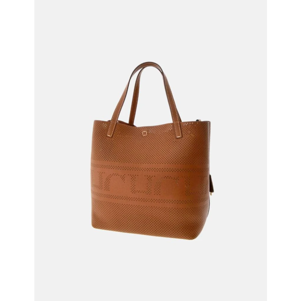 Carolina Herrera Geperforeerde Matryoshka Locked Handtas Brown Dames