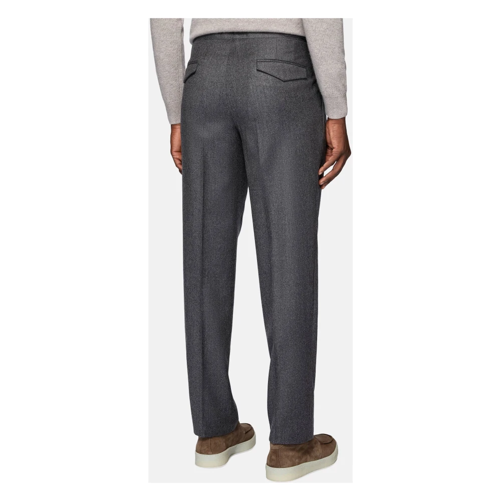 Boggi Milano Cashmere wollen flanellen broek Gray Heren