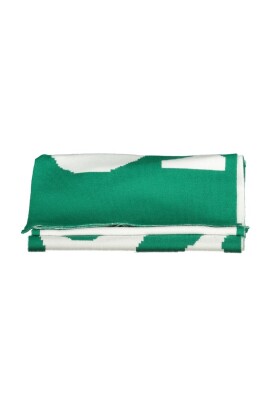 echarpe-en-coton-vert-avec-details-contrastes