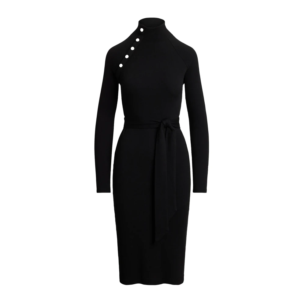 Ralph Lauren Women's Black Midi Dresses, L, Lauren Dresses