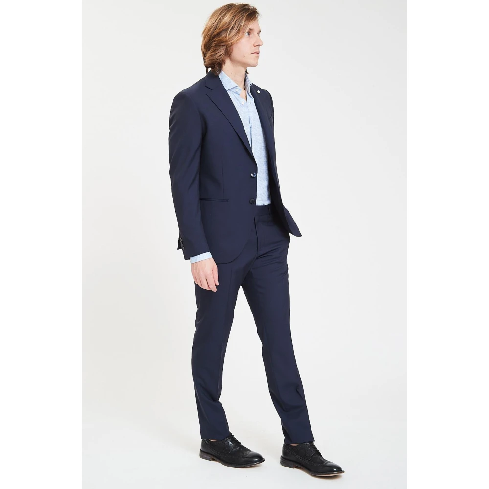 Luigi Bianchi Mantova Stijlvolle Jurk Blue Heren