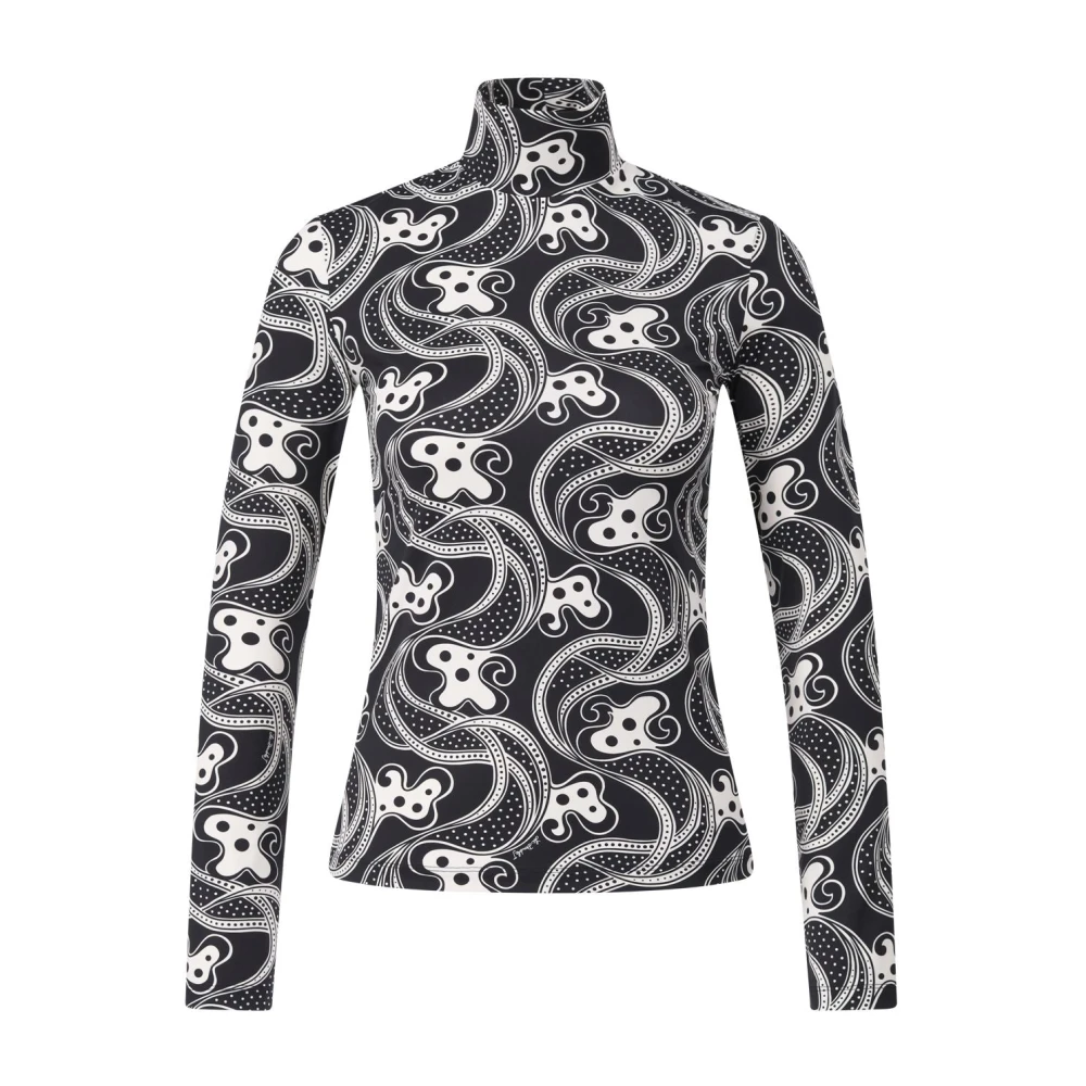 La DoubleJ Abstracte Coltrui met Lange Mouwen Black Dames