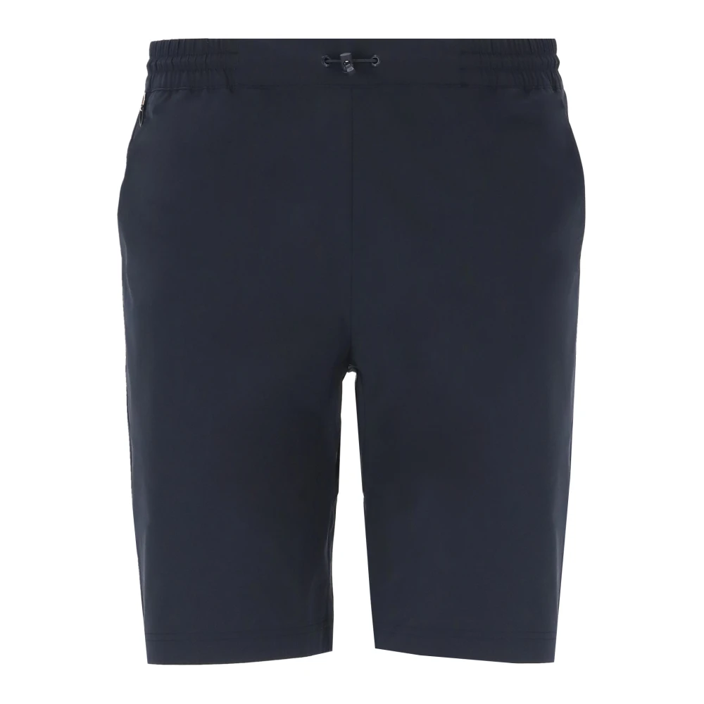 K-way Blauwe Bermuda Shorts Elastische Taille Zakken Blue Heren