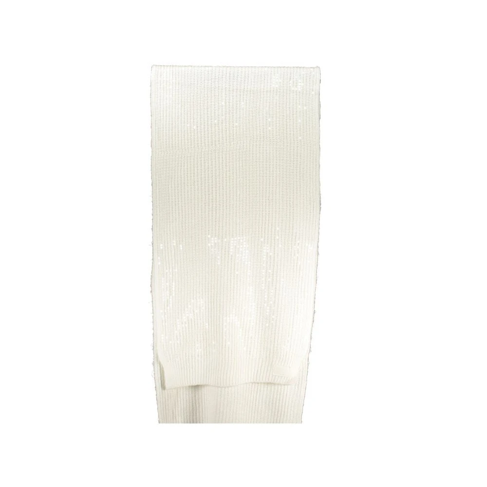 Guess Witte Pailletten Logosjaal White Dames