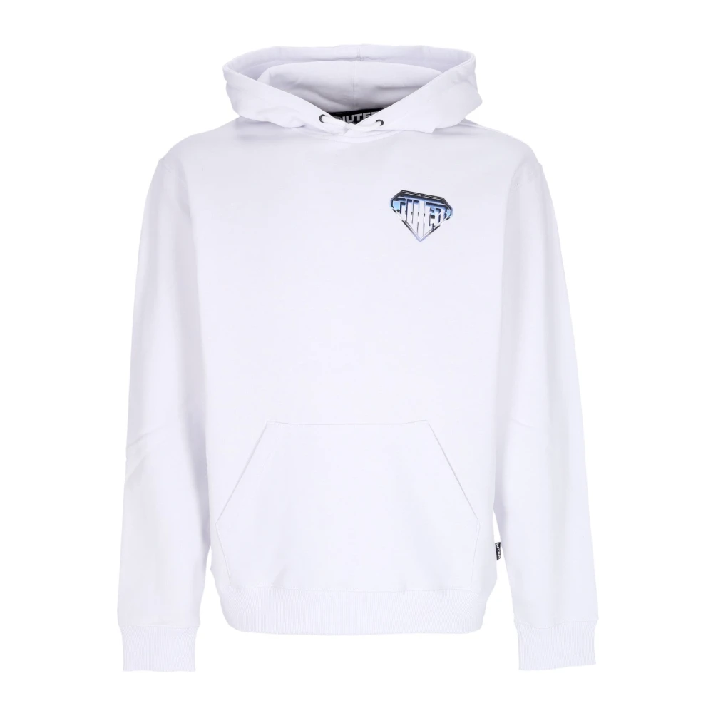Iuter Metal Logo Wit Hoodie Lange Mouw White Heren