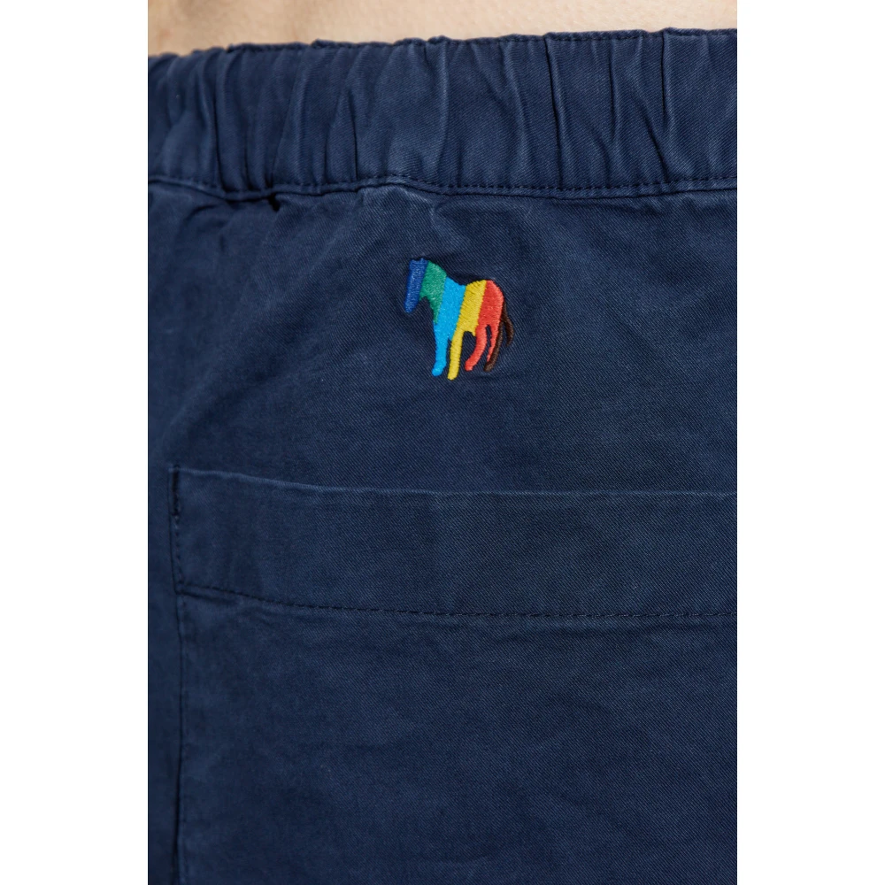 PS By Paul Smith Loszittende katoenen broek Blue Heren