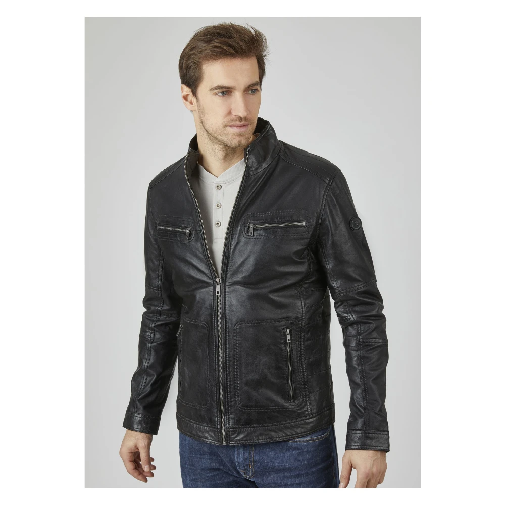 Bugatti Heren Leren Jas Fidelio Black Heren