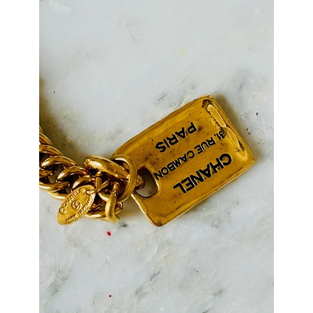 Chanel Vintage Pre-owned Metal belts Yellow Dames