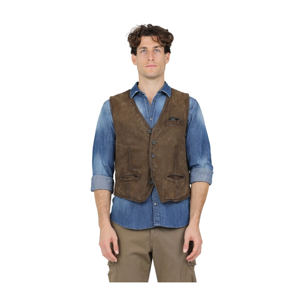 Jackets > Vests - - The Jack Leathers - Modalova