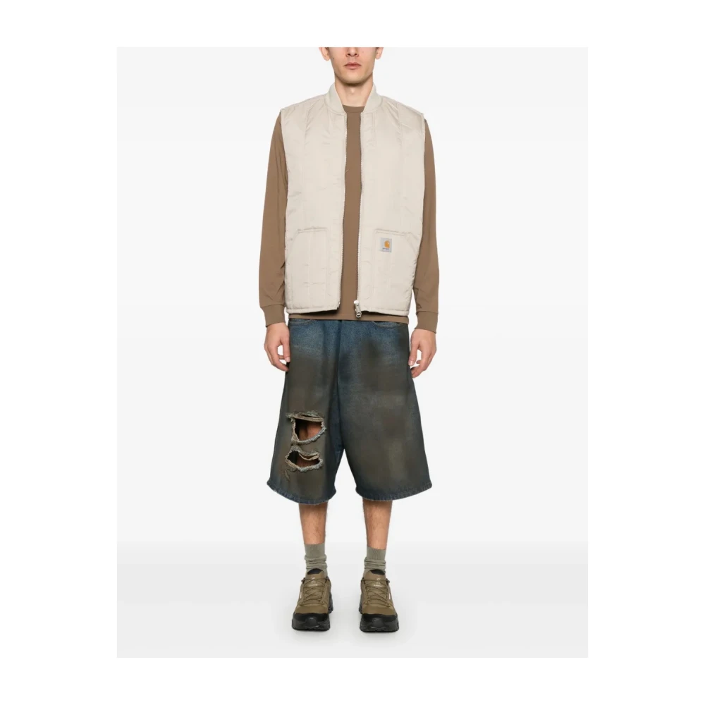 Carhartt WIP Gewatteerde Vest Voering Beige Heren