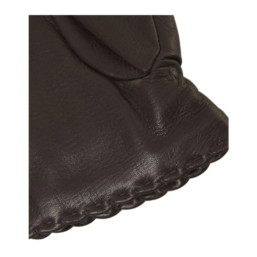 Orciani Bruine Leren Handschoenen Stijlvolle Accessoires Brown Dames