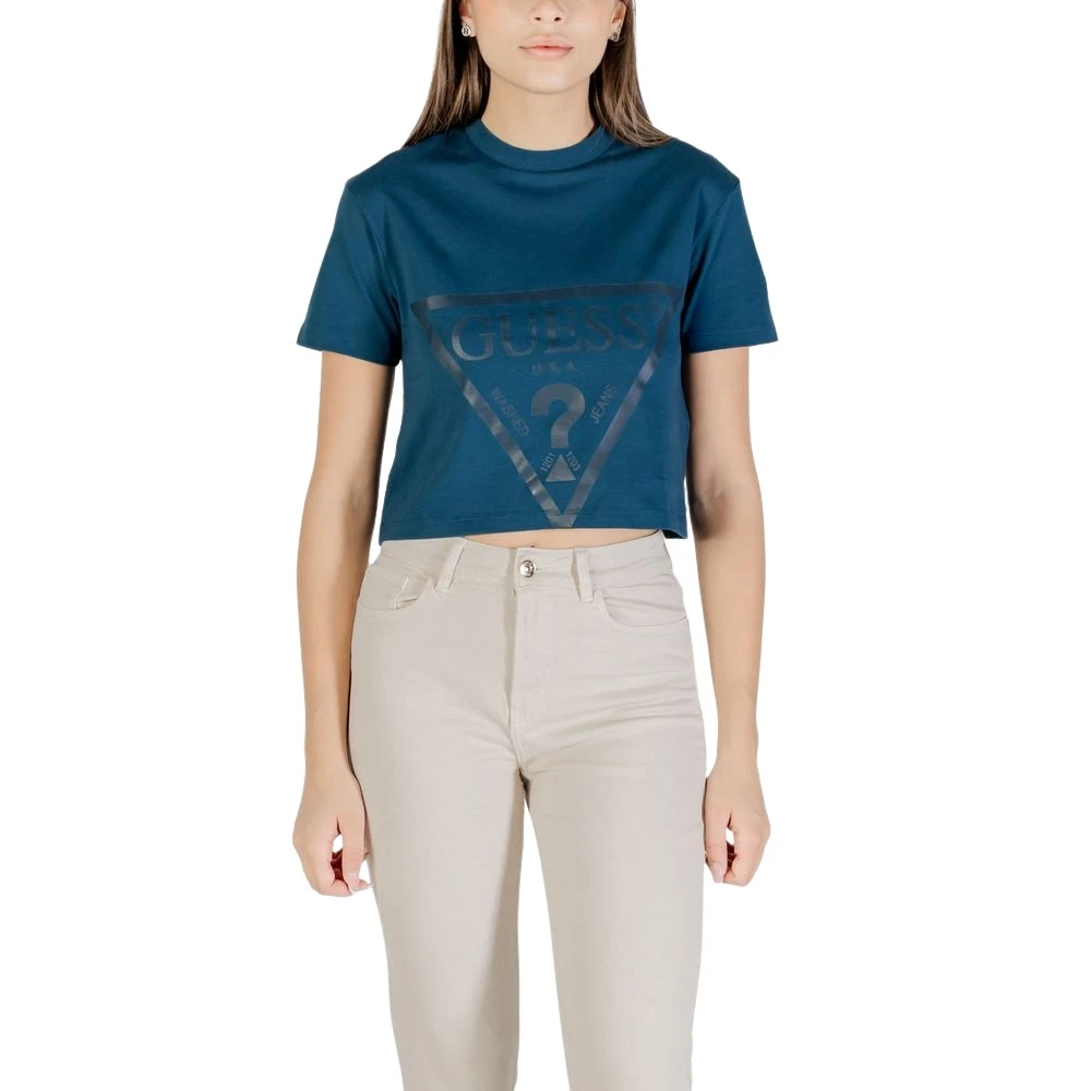 Guess - Tops > T-Shirts - Blue - Guess - Modalova