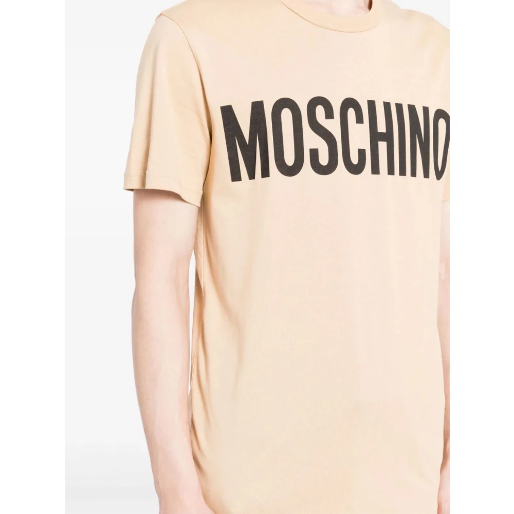 Moschino Beige T-shirts en Polos Beige Heren