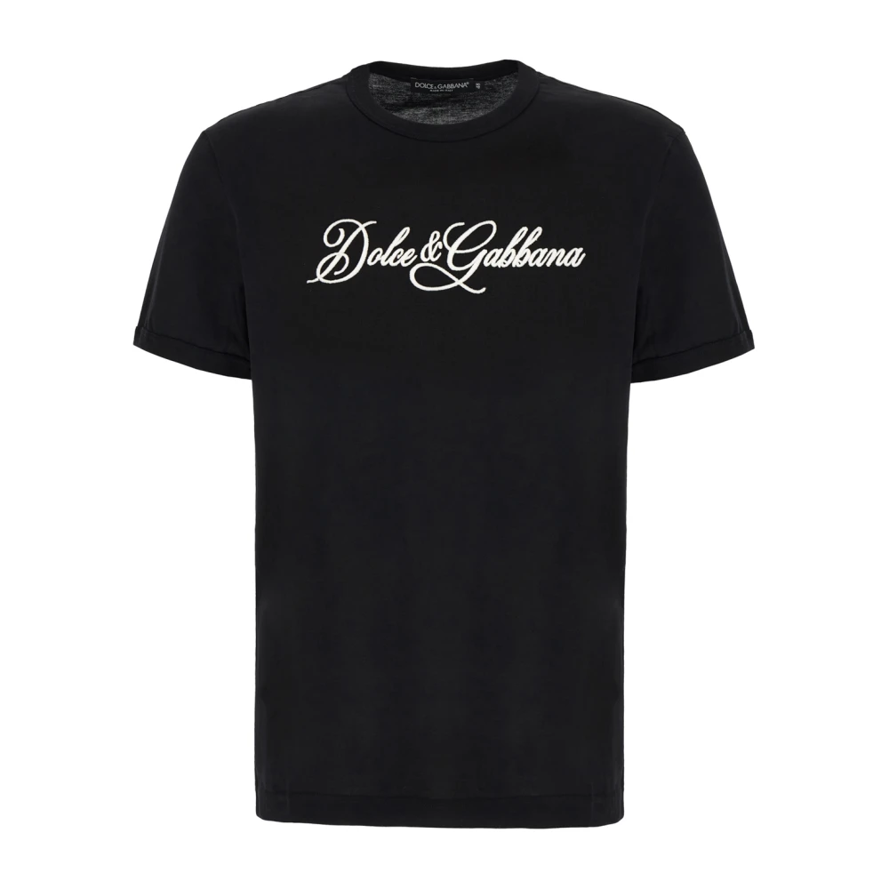 Dolce & Gabbana Black T-Shirt - Male - T-Shirts - M - Tops