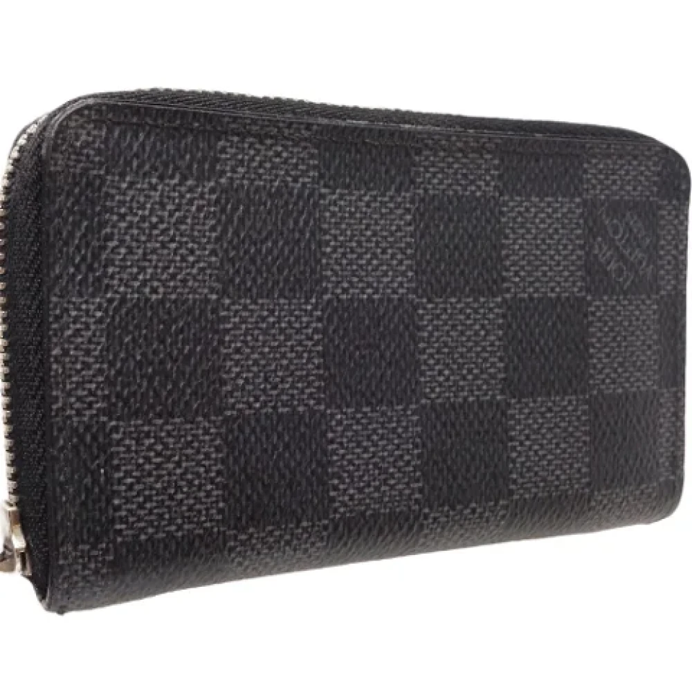 Louis Vuitton Vintage Pre-owned Canvas wallets Gray Dames