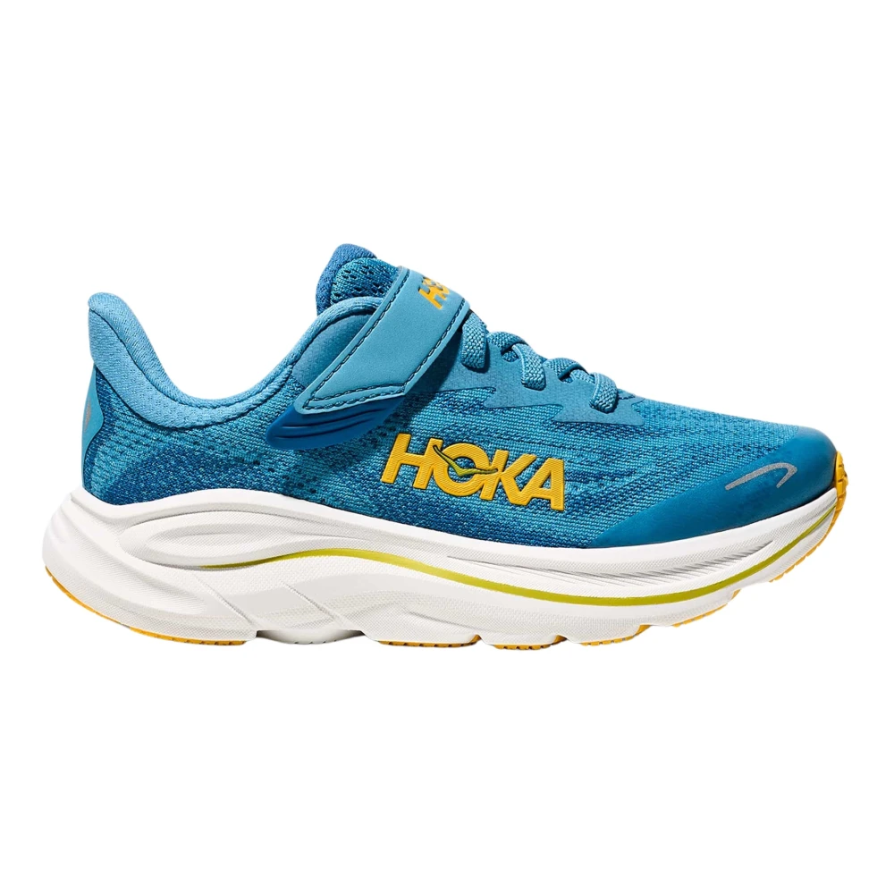 Hoka One One Boys Blue Kids Sneakers, 30 Eu, Clifton 10 Trainers