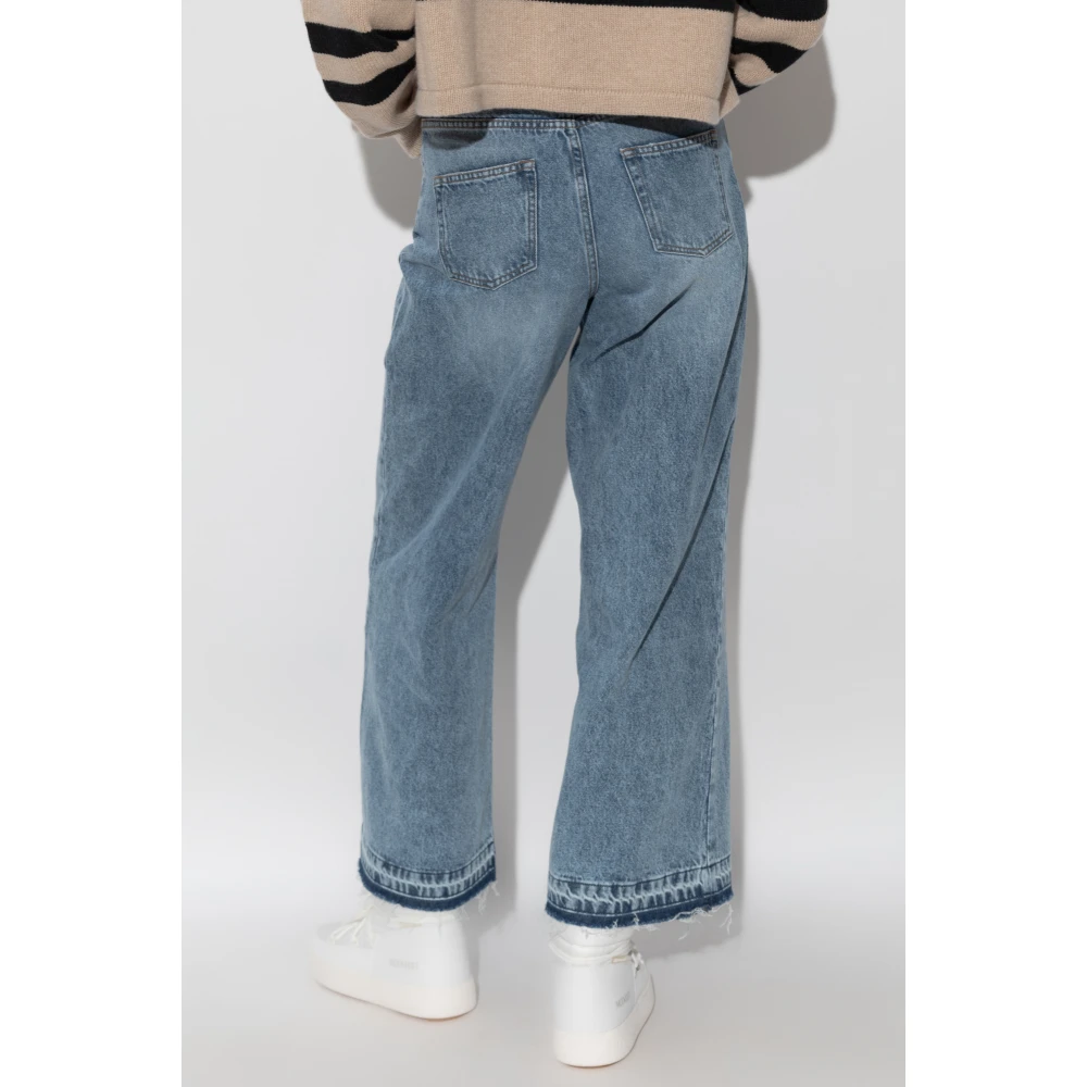 Halfboy Wijde broek Blue Dames