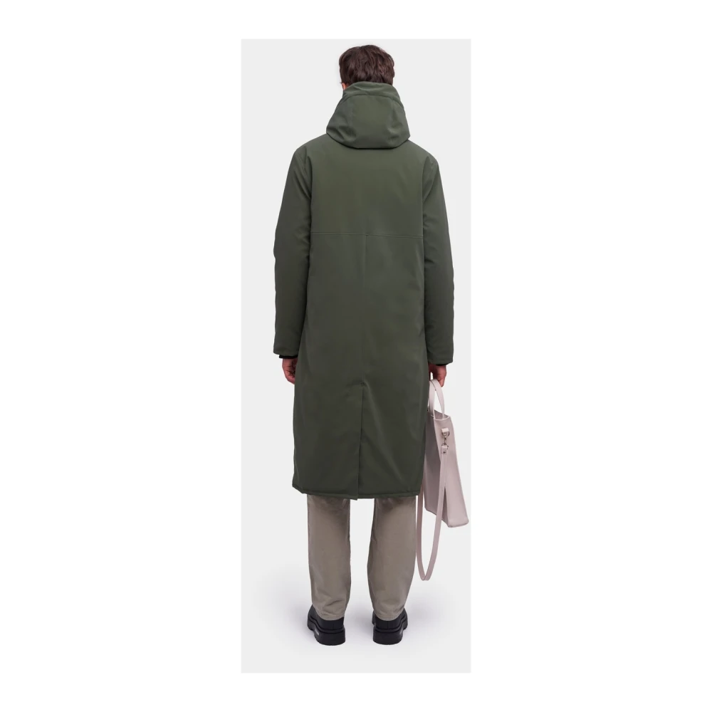 Stutterheim Winter Regenjas Mat Lang Jack Green Dames