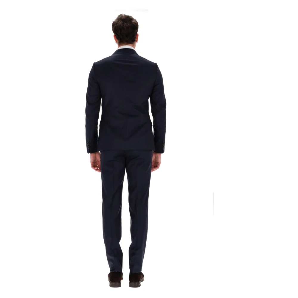 Ermenegildo Zegna Blauwe Wollen Jurk Drop 8 Stijl Blue Heren