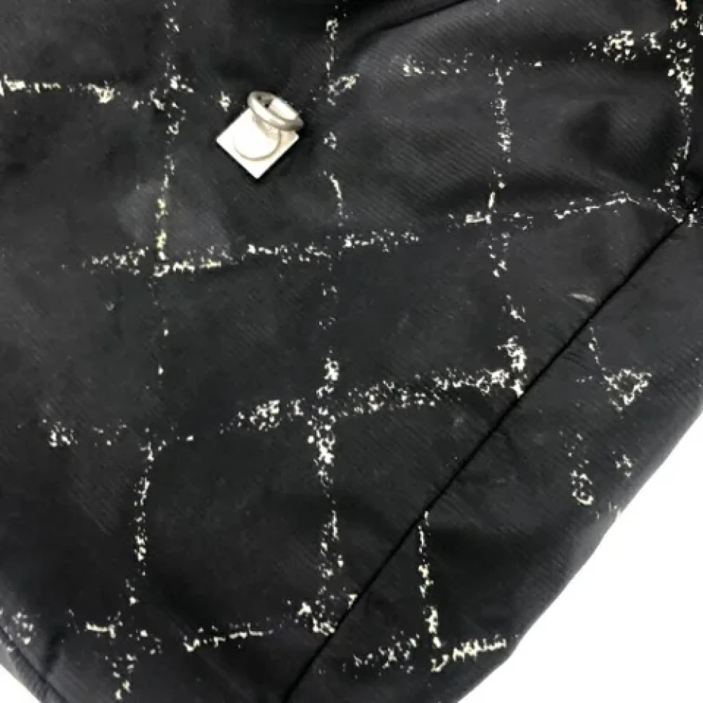 Chanel Vintage Pre-owned Fabric shoulder-bags Black Dames