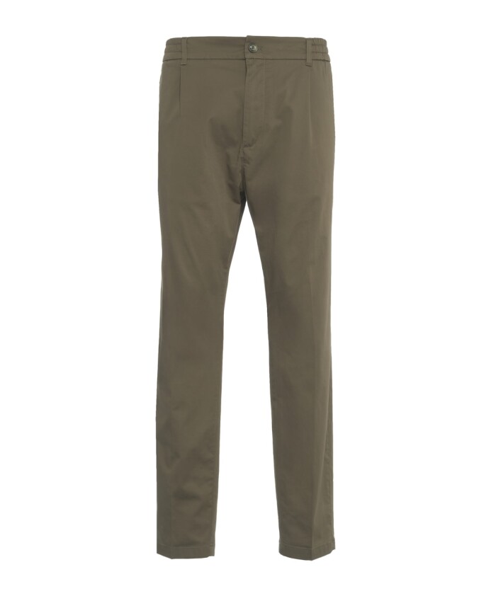 pantalon-vert-tapered-fit-mitte