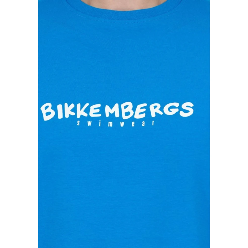 Bikkembergs Heren Basic T-shirt Blue Heren