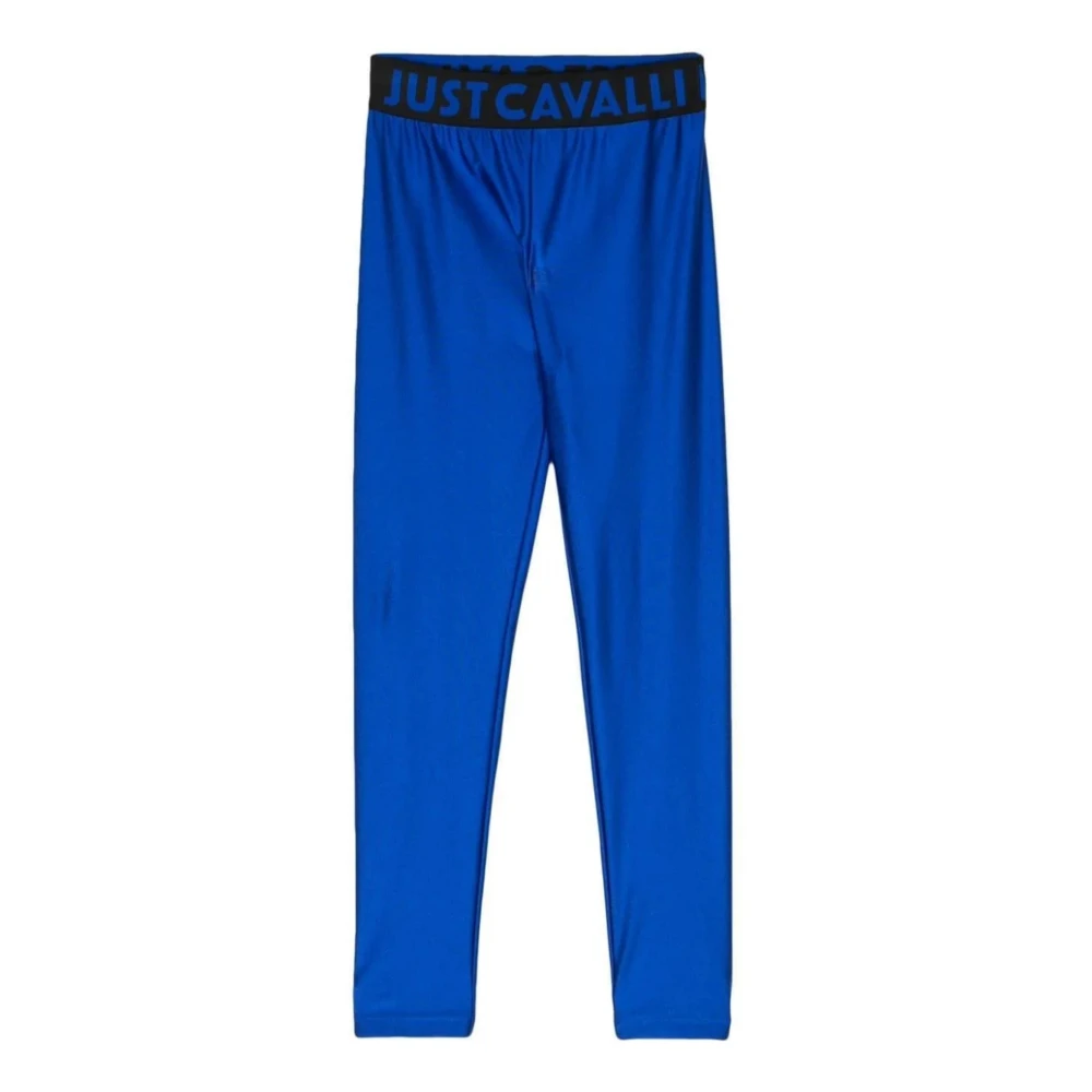 Just Cavalli Blauwe Leggings voor Dames Blue Dames