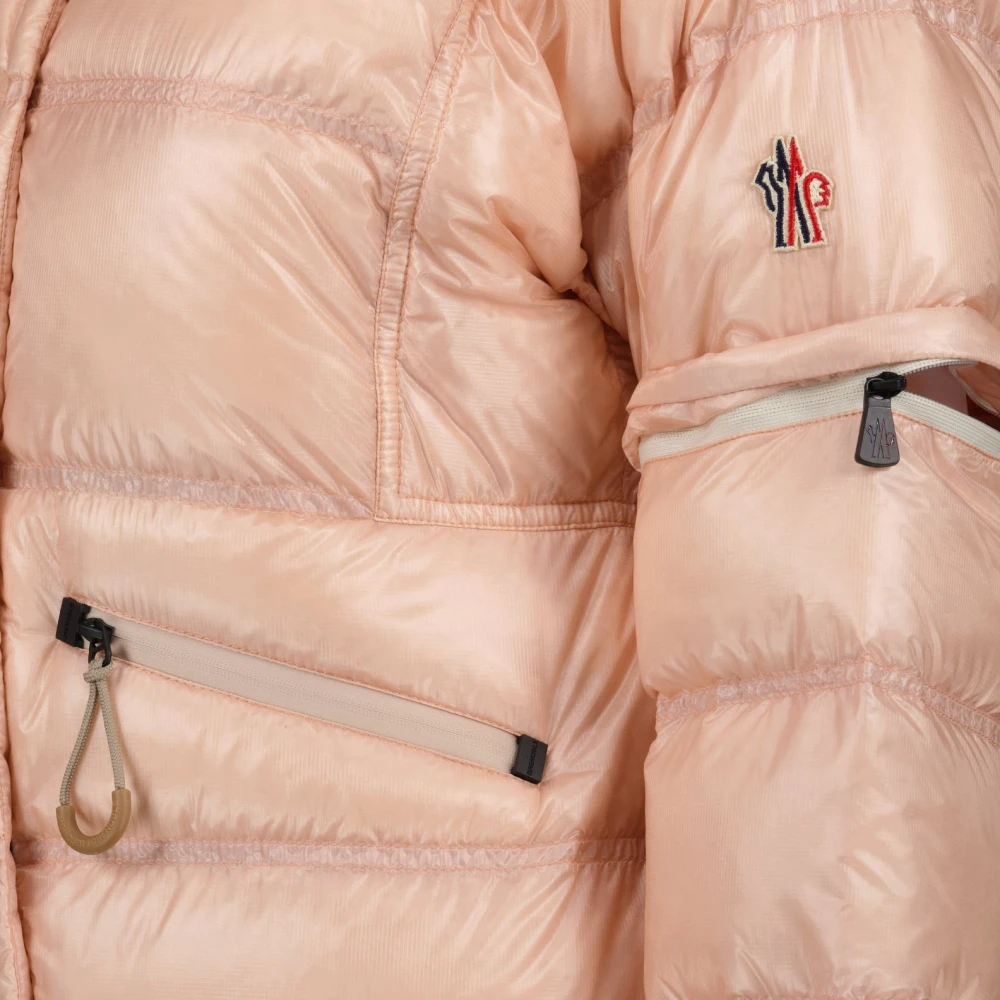 Moncler Gewatteerde Bomberjack met Afneembare Mouwen Pink Dames