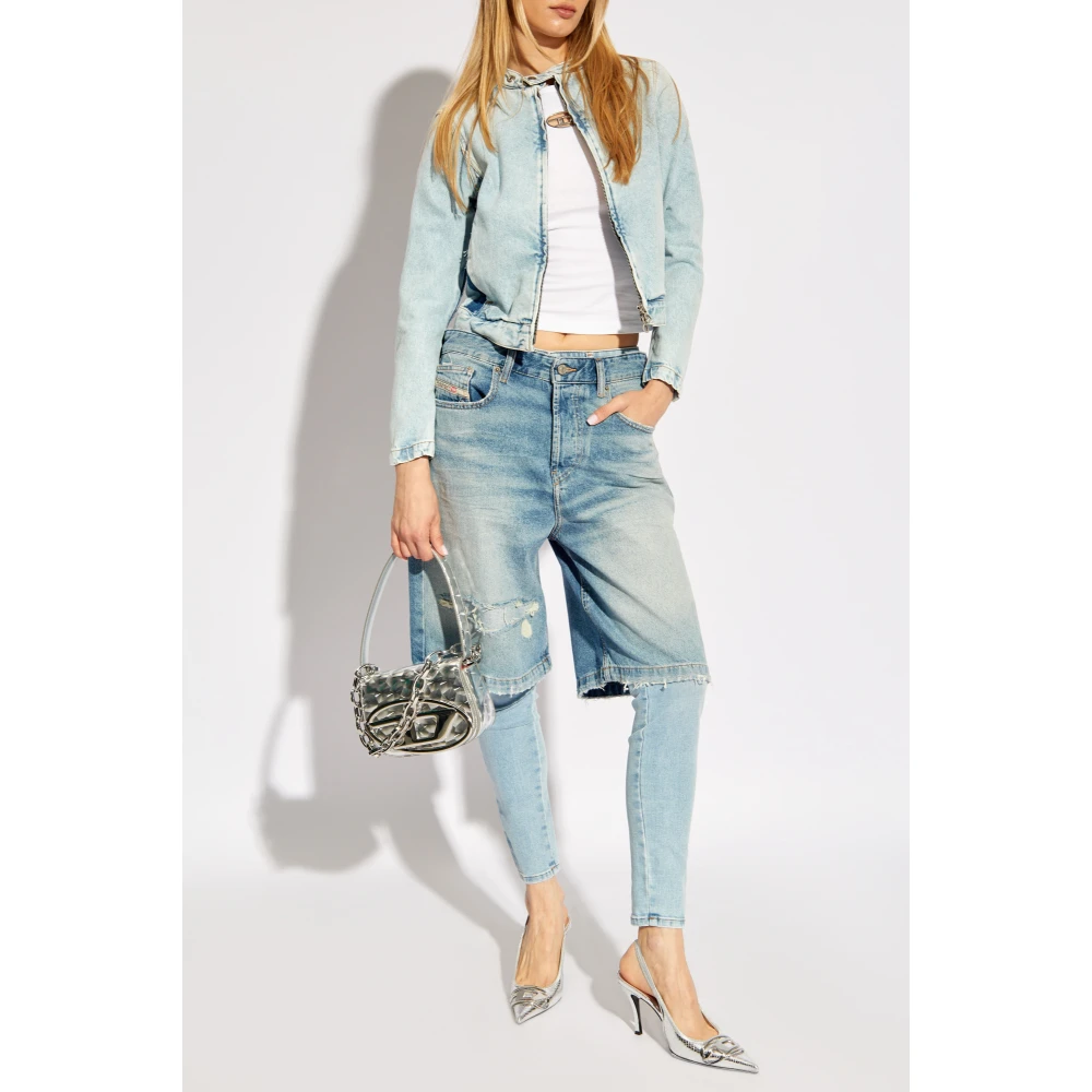 Diesel T-Uncutie-Long-Od White Dames