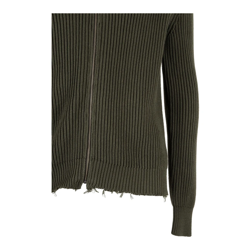 MM6 Maison Margiela Sportieve Ritssluiting Jas voor Actieve Levensstijl Green Heren