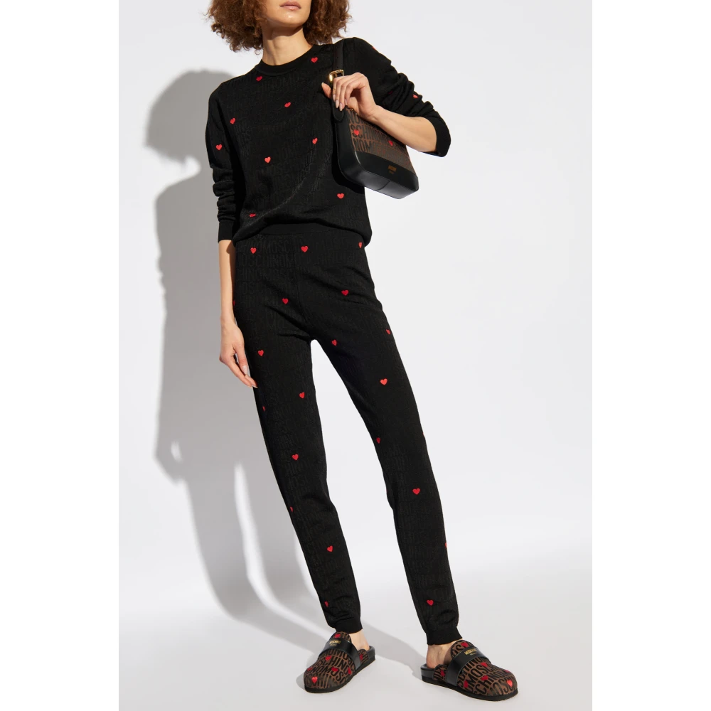 Moschino Wollen leggings Black Dames