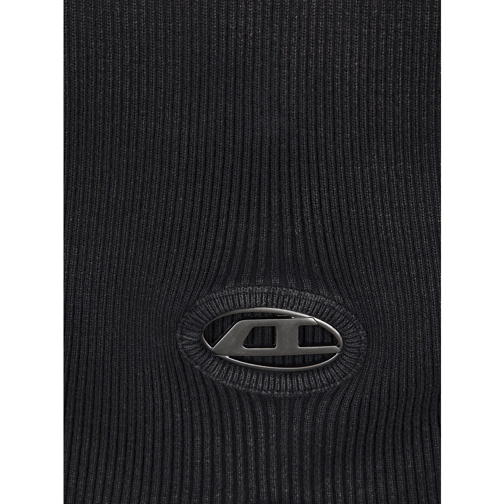 Diesel Zwarte Gebreide Anchor Stijl Black Dames