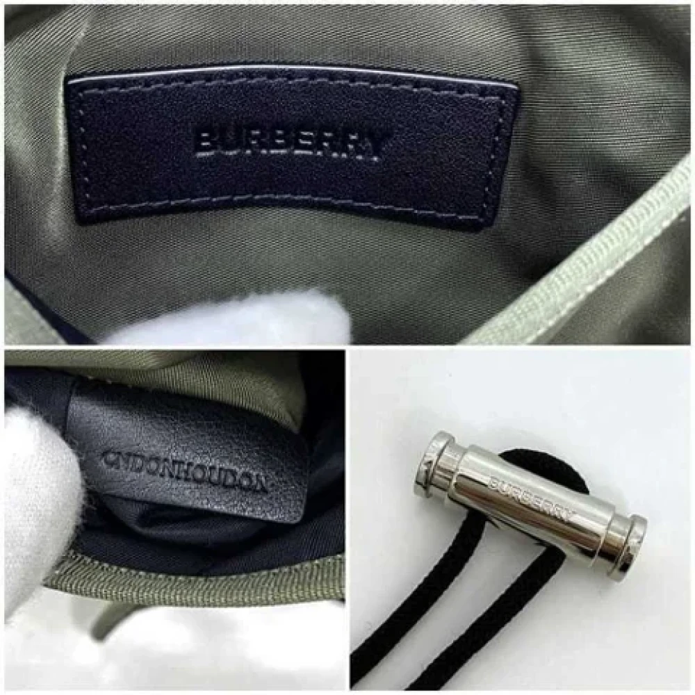 Burberry Vintage Pre-owned Fabric crossbody-bags Green Dames