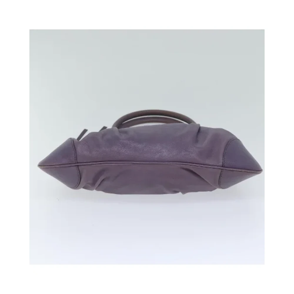 Salvatore Ferragamo Pre-owned Leather handbags Purple Dames