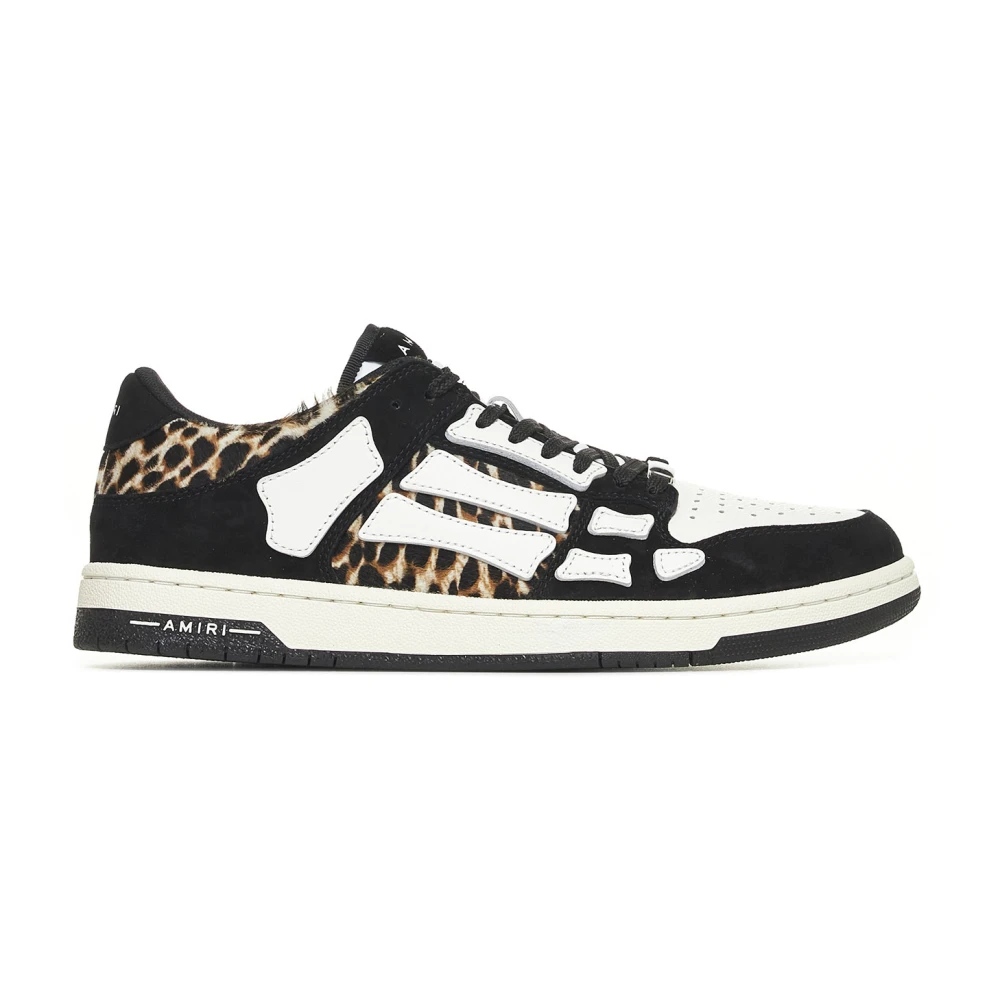 Amiri Leopard Låg Topp Sneakers Svart Multicolor, Herr