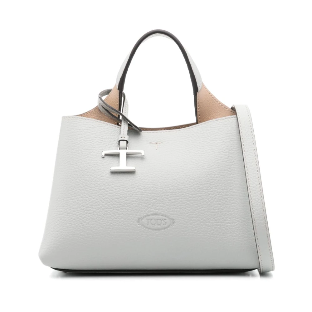 TOD'S Blauwe Kreeftklauw Top Handtas Gray Dames