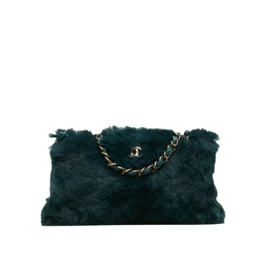 Chanel Vintage Pre-owned Fur chanel-bags Green Dames
