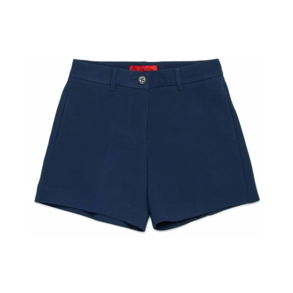 Max & Co Marinblå Barnshorts med Bältesögla Blue, Flicka