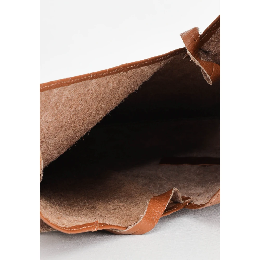 Marc Ellis Bruine leren shopper tas Brown Dames