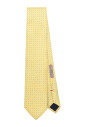 cravate-geometrique-jaune-citron-pointe