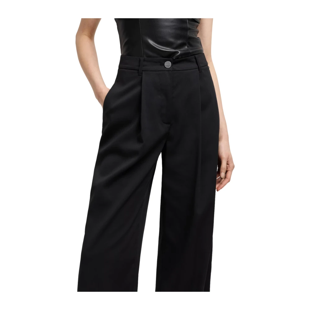 Armani Exchange Zwarte Stijlvolle Broek Black Dames