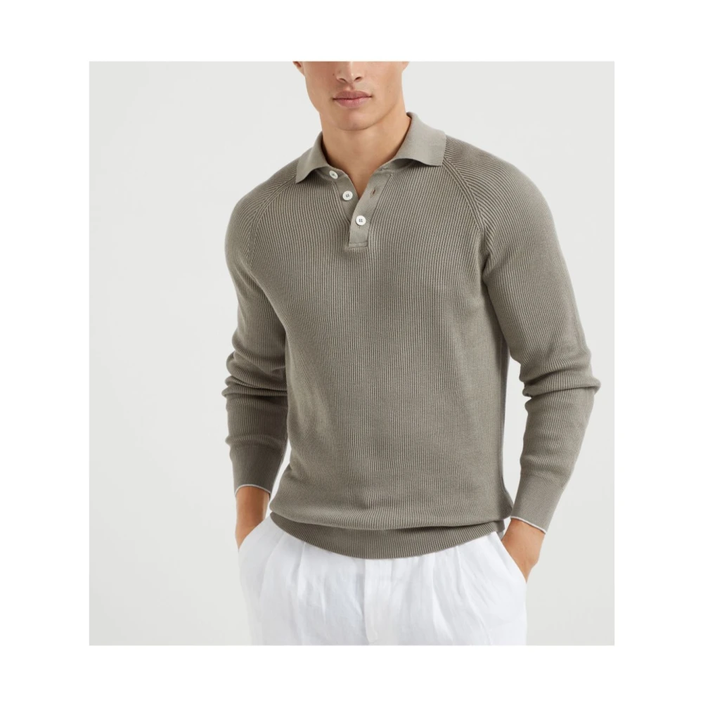BRUNELLO CUCINELLI Luxe Sweaters Collectie Gray Heren
