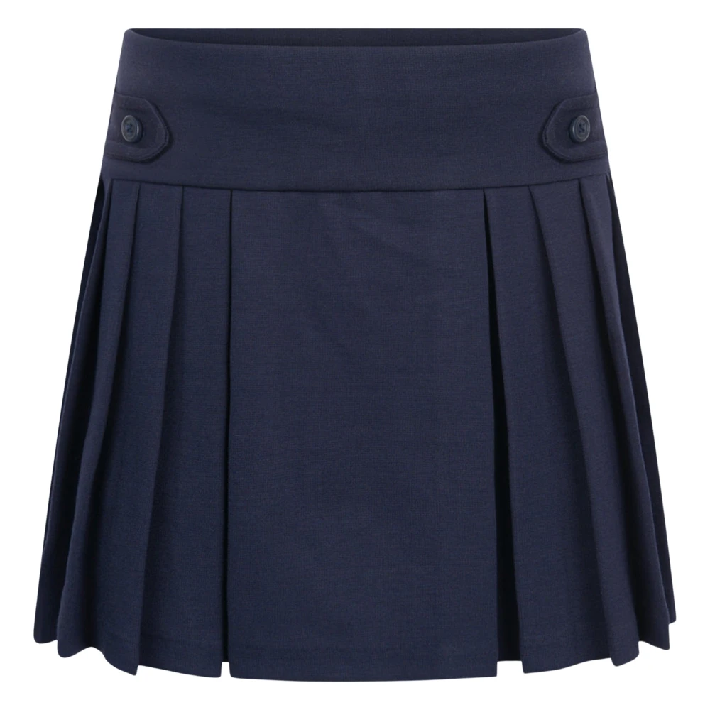 Ralph Lauren Girls Blue Kids Skirts, 6 Y, Pleated Jersey Skort