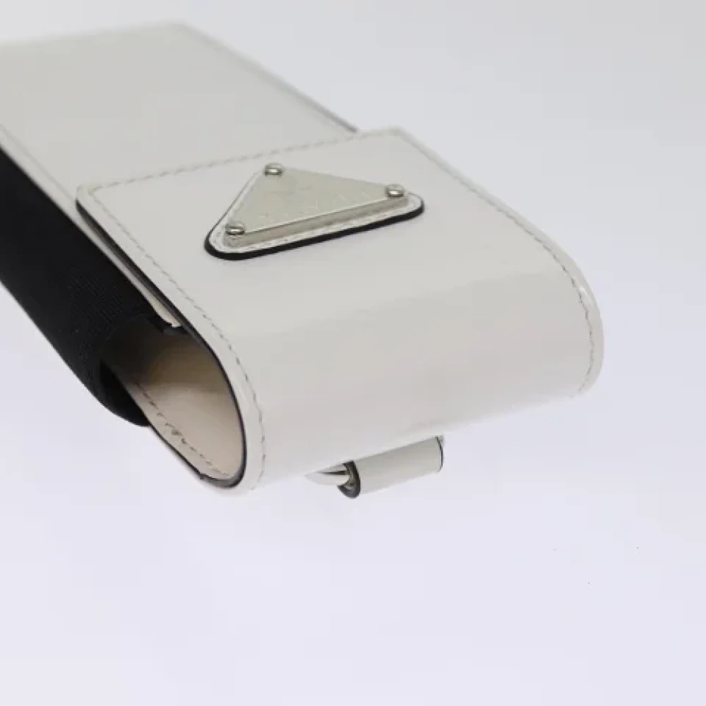 Prada Vintage Pre-owned Leather home-office White Dames