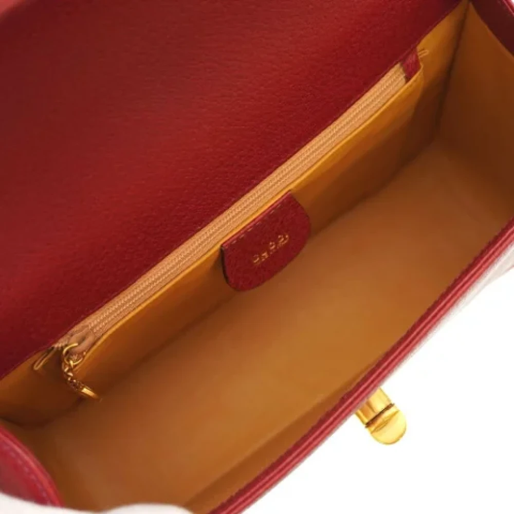 Gucci Vintage Pre-owned Fabric gucci-bags Red Dames