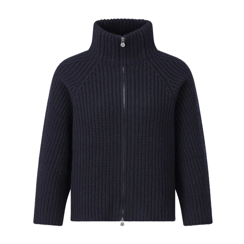 IRIS von ARNIM Kasjmier Vest met Rits Blue Dames