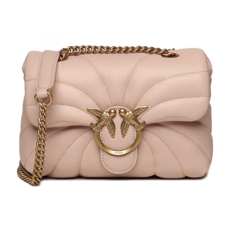 Pinko Pink Butterfly Quilted Mini Love Bag - Female - O - Shoulder Bags - One Size - Bags