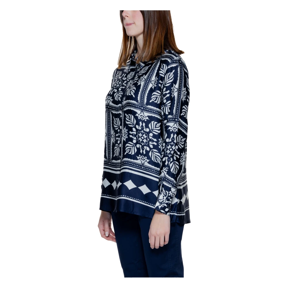Street One Lange mouwen damesoverhemd viscose collectie Multicolor Dames